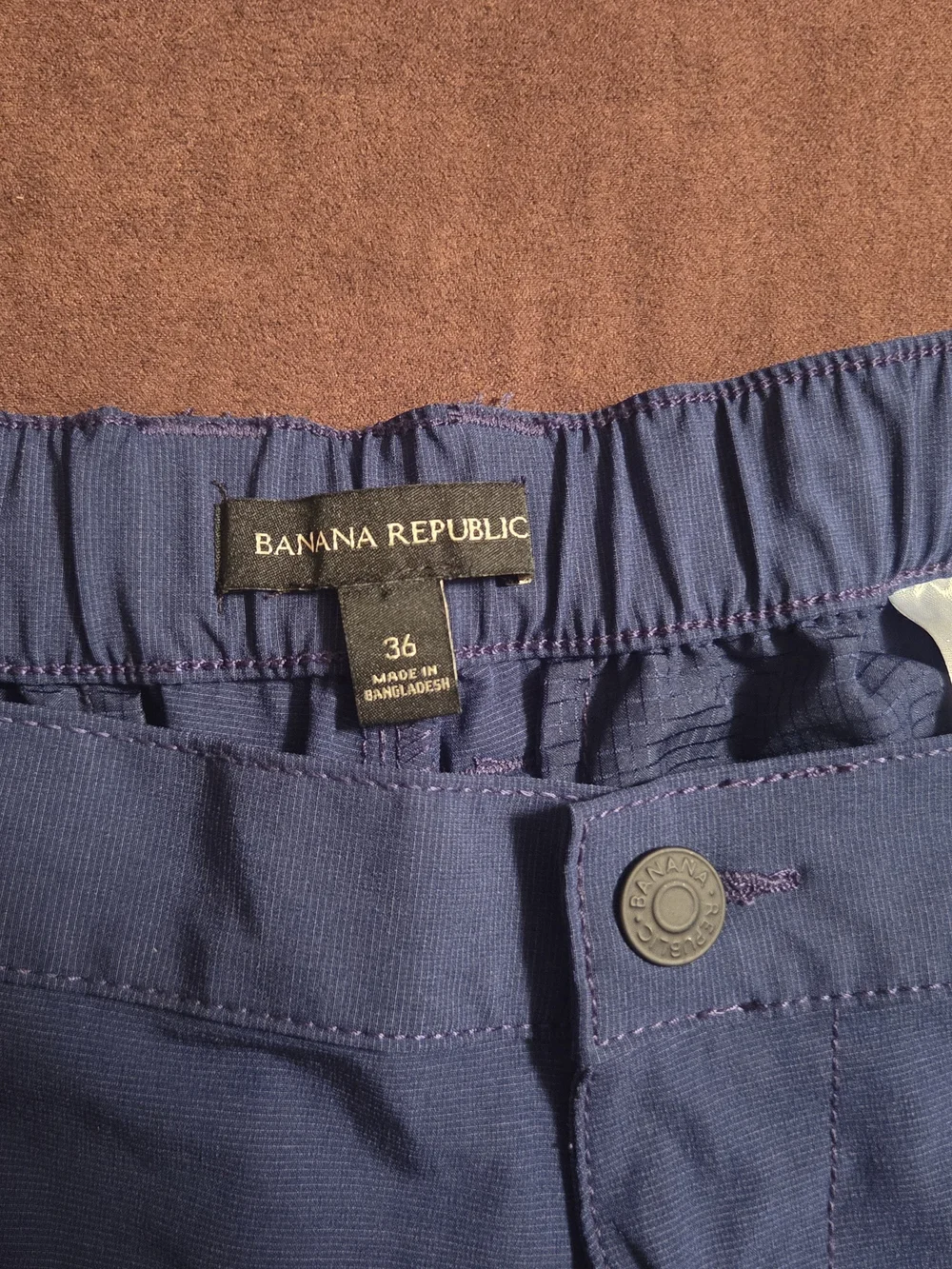 Banana Republic Navy Blue Flat-Front Men's Shorts